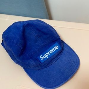 Supreme washed linen camp cap